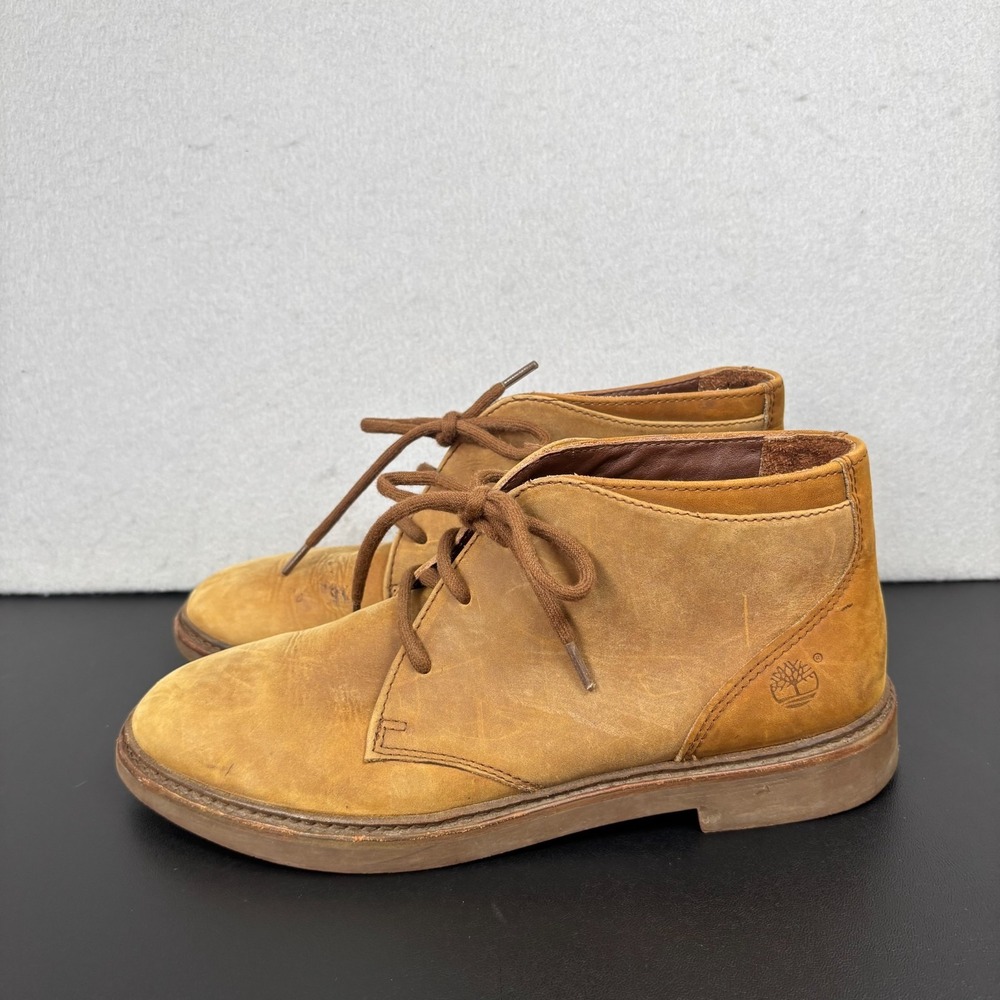 Timberland Womens 7.5 M Chukka Ankle Boots 93388 Brown Leather Made in Portugal